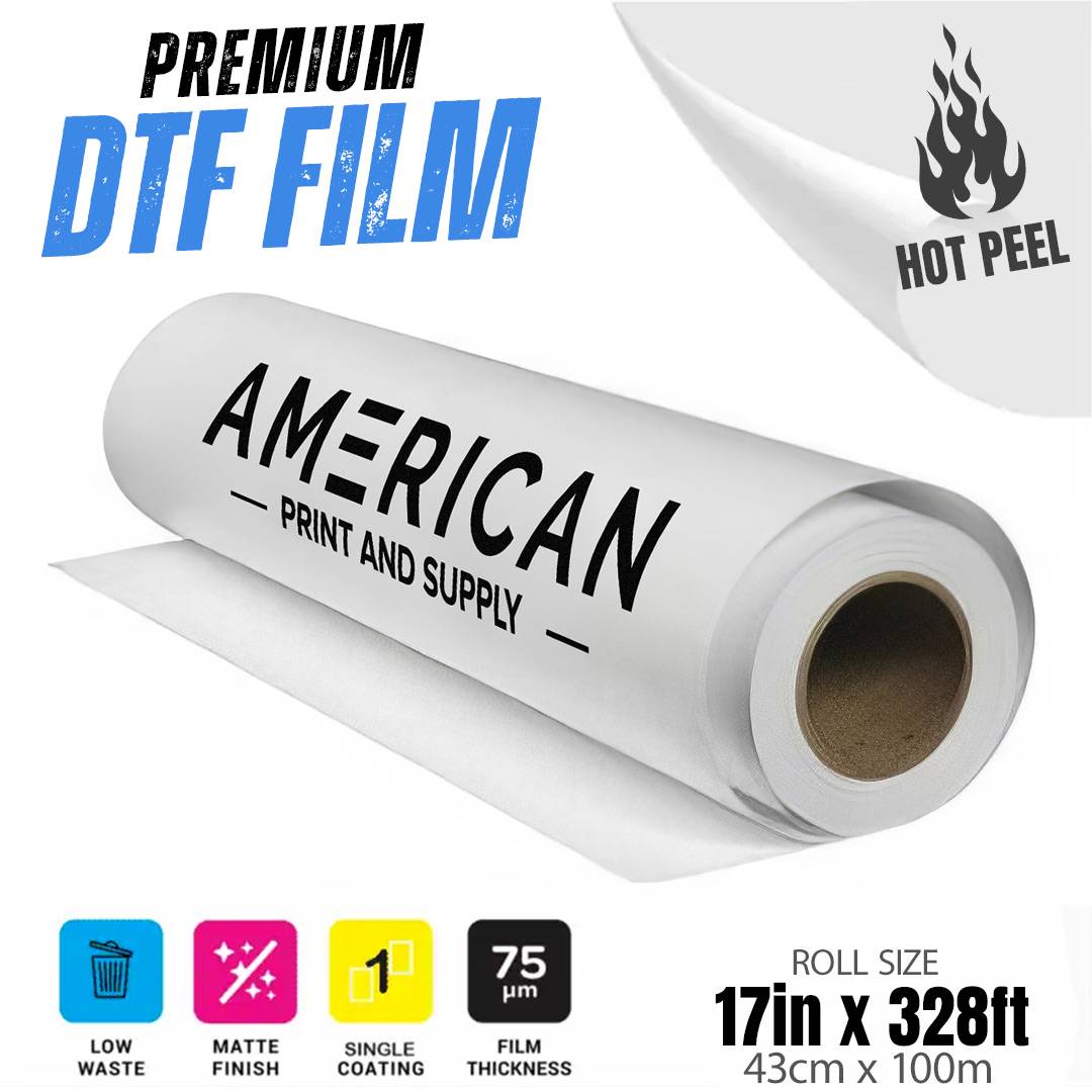 17"x328' Hot Peel Premium DTF Film